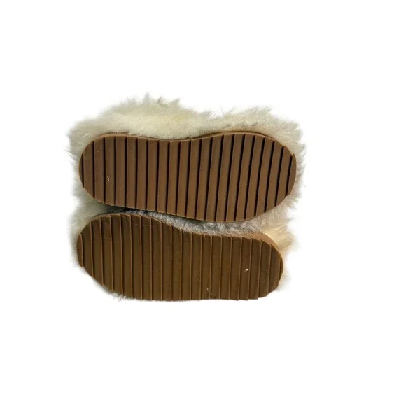 Joyfolie Kids Girls Lexi Fur Boot in Cream Size 8 Cozy Winter Warm Fashion Boots - Picture 5 of 6